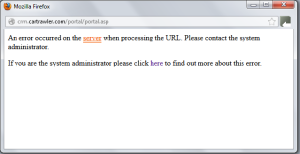 Error Message Received When Try to Send a Complaint thru CARTRAWLER's Complaints Handling System